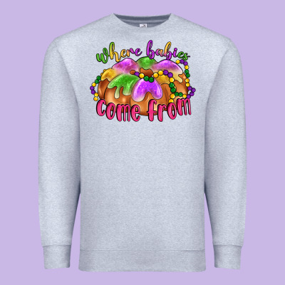 Where Babies Come From Premium Sweatshirt Designed By Lillyallendesigns