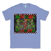 Colony Blue dead inside but it's Christmas dancing skeletons Classic Tee - BarkalooDesign