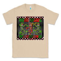 Mushroom dead inside but it's Christmas dancing skeletons Classic Tee - BarkalooDesign