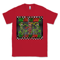 Red dead inside but it's Christmas dancing skeletons Classic Tee - BarkalooDesign