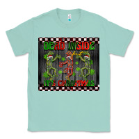 Seafoam dead inside but it's Christmas dancing skeletons Classic Tee - BarkalooDesign