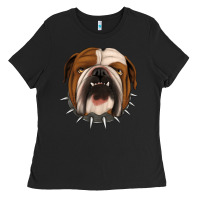 Black Bulldog Ladies Tee - Jasminsmagicworld