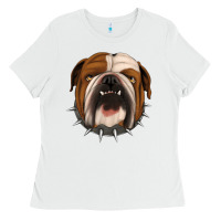 White Bulldog Ladies Tee - Jasminsmagicworld