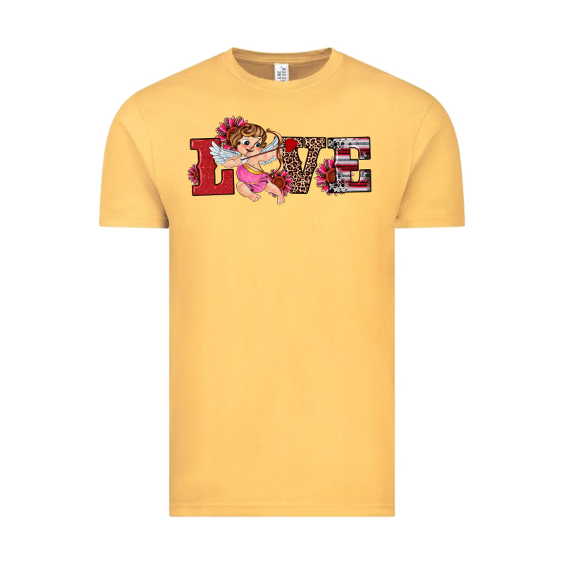 Valentine's Day Cupid Sunflowers Love Vintage Tee by RanaPortraitStore | Teevron