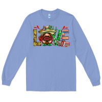 Colony Blue Mexico love with gnome Long Sleeve Tee - NancyCooperArtShop