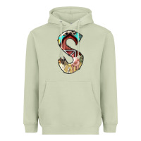 Matcha farm life alphabet lowercase letters s Heavyweight Hoodie - BundleAndBundleShop
