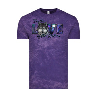 Cloud Purple For The Love Of The Wolves Vintage Tee - RanaPortraitStore