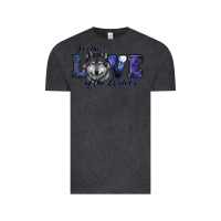 Vintage Black For The Love Of The Wolves Vintage Tee - RanaPortraitStore