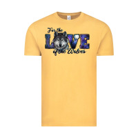 Vintage Mustard For The Love Of The Wolves Vintage Tee - RanaPortraitStore