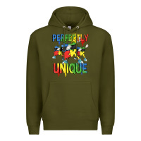 Army Green Perfectly unique Autism Awareness Day Premium Hoodie - FaDigitalArtStudio