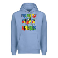 Colony Blue Perfectly unique Autism Awareness Day Premium Hoodie - FaDigitalArtStudio