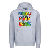 Heather Grey Perfectly unique Autism Awareness Day Premium Hoodie - FaDigitalArtStudio