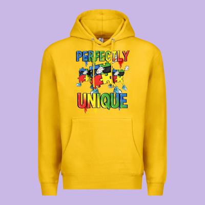 Perfectly Unique Autism Awareness Day Premium Hoodie Designed By Fadigitalartstudio