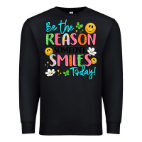Black be the reason someone smiles today Premium Sweatshirt - LillyAllenDesigns