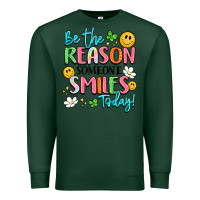 Sports Green be the reason someone smiles today Premium Sweatshirt - LillyAllenDesigns