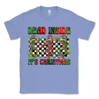 Colony Blue dead inside but it's christmas dancing skeletons Classic Tee - BarkalooDesign