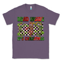 Lavender dead inside but it's christmas dancing skeletons Classic Tee - BarkalooDesign