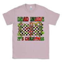 Lilac dead inside but it's christmas dancing skeletons Classic Tee - BarkalooDesign