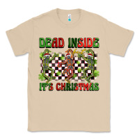 Mushroom dead inside but it's christmas dancing skeletons Classic Tee - BarkalooDesign