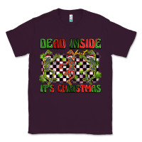 Plum dead inside but it's christmas dancing skeletons Classic Tee - BarkalooDesign