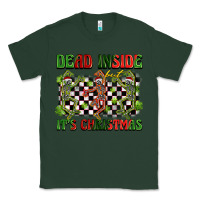 Sports Green dead inside but it's christmas dancing skeletons Classic Tee - BarkalooDesign