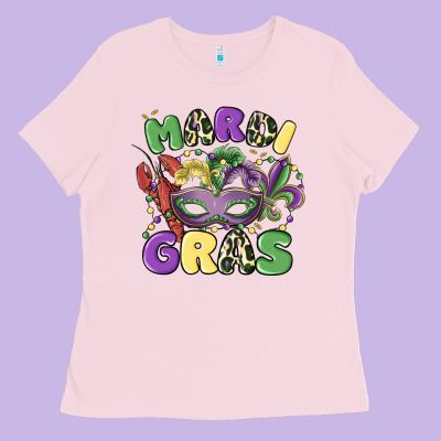 Mardi Gras Ladies Tee Designed By Maliassmallbusiness