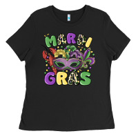 Black mardi gras Ladies Tee - MaliasSmallBusiness