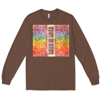 Chestnut Love is love Pride LGBTQ+ Long Sleeve Tee - NancyCooperArtShop