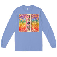 Colony Blue Love is love Pride LGBTQ+ Long Sleeve Tee - NancyCooperArtShop