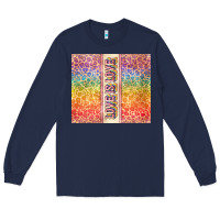 Navy Love is love Pride LGBTQ+ Long Sleeve Tee - NancyCooperArtShop