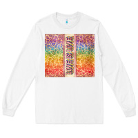 White Love is love Pride LGBTQ+ Long Sleeve Tee - NancyCooperArtShop