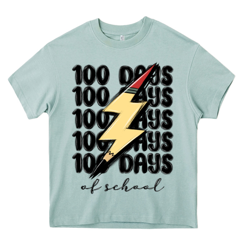 100 Days Of School Heavy Core Tee by MaliasSmallBusiness | Teevron
