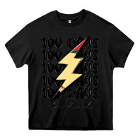 Black 100 days of school Heavy Core Tee - MaliasSmallBusiness