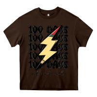 Chocolate Brown 100 days of school Heavy Core Tee - MaliasSmallBusiness