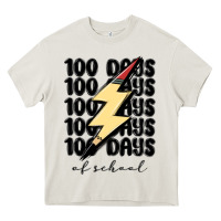 Cream 100 days of school Heavy Core Tee - MaliasSmallBusiness