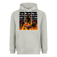 Moon Dust american firefighters seamless pattern Heavyweight Hoodie - BundleAndBundleShop
