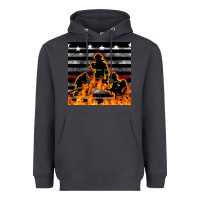 Smoke american firefighters seamless pattern Heavyweight Hoodie - BundleAndBundleShop