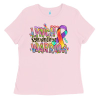 Bubblegum Pink lynch syndrome warrior Ladies Tee - NancyCooperArtShop