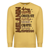 Antique Gold melanin shades of brown Premium Sweatshirt - LillyAllenDesigns