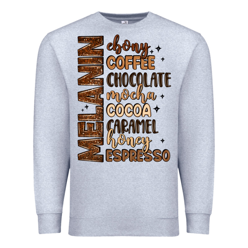 Melanin Shades Of Brown Premium Sweatshirt by LillyAllenDesigns | Teevron