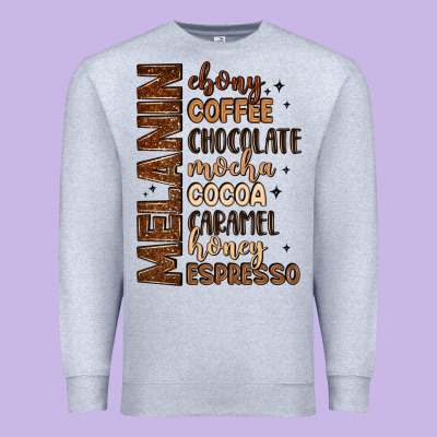Melanin Shades Of Brown Premium Sweatshirt Designed By Lillyallendesigns