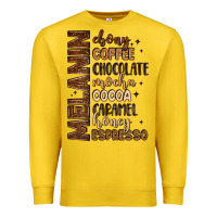 Lemon melanin shades of brown Premium Sweatshirt - LillyAllenDesigns