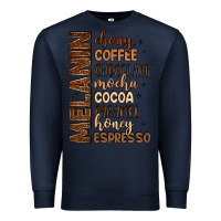 Navy melanin shades of brown Premium Sweatshirt - LillyAllenDesigns