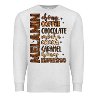 Oatmeal Heather melanin shades of brown Premium Sweatshirt - LillyAllenDesigns
