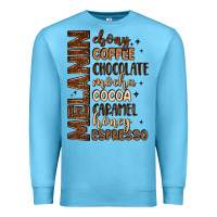Ocean Blue melanin shades of brown Premium Sweatshirt - LillyAllenDesigns