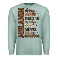 Seafoam melanin shades of brown Premium Sweatshirt - LillyAllenDesigns