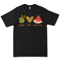 Black peace love watermelon Premium Tee - JahusDesignShop