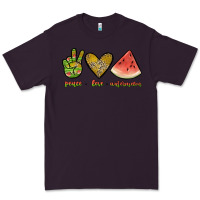 Plum peace love watermelon Premium Tee - JahusDesignShop