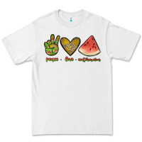 White peace love watermelon Premium Tee - JahusDesignShop