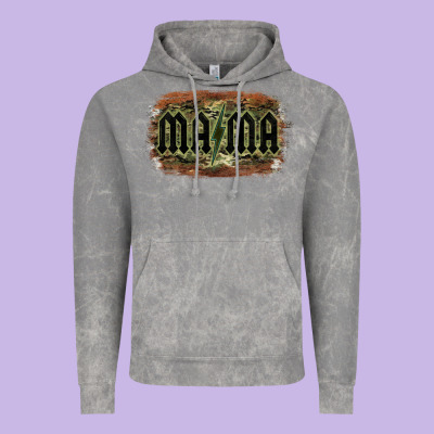 Camouflage Patterned Mama Tried Vintage Hoodie Designed By Bettercallsaul